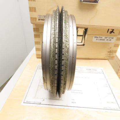 Dr. Kaiser M1,99/W14,5 Worm Gear Diamond Profile Dressing Wheels See Info Lot/28