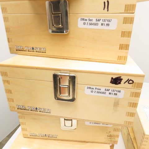 Dr. Kaiser M1,99/W14,5 Worm Gear Diamond Profile Dressing Wheels See Info Lot/28