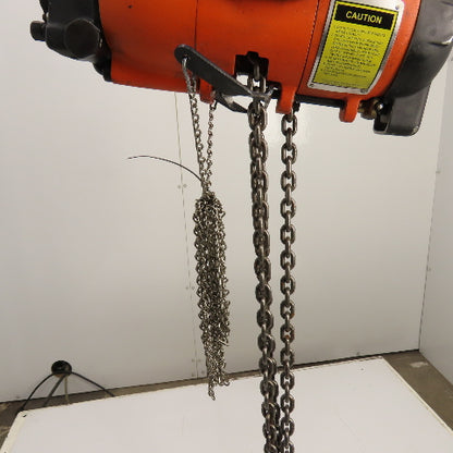 Gardner Denver P2TA11LREL010AAA11 1100LB .55 Ton Air Chain Hoist 10' Lift 34FPM