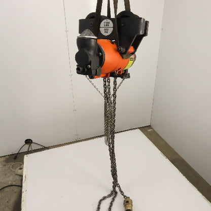 Gardner Denver P2TA11LREL010AAA11 1100LB .55 Ton Air Chain Hoist 10' Lift 34FPM
