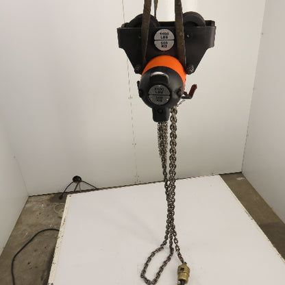 Gardner Denver P2TA11LREL010AAA11 1100LB .55 Ton Air Chain Hoist 10' Lift 34FPM