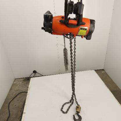 Gardner Denver P2TA11LREL010AAA11 1100LB .55 Ton Air Chain Hoist 10' Lift 34FPM