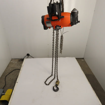 Gardner Denver P2TA11LREL010AAA11 1100LB .55 Ton Air Chain Hoist 10' Lift 34FPM