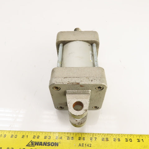 SMC NCDA1D400-0200 Double Acting Air Cylinder 4" Bore 2" Stroke 1" Rod 1/2" NPT
