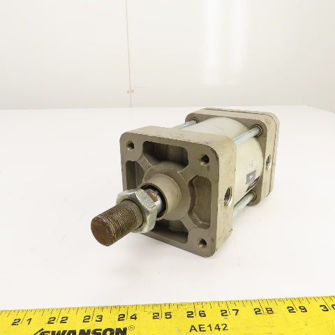 SMC NCDA1D400-0200 Double Acting Air Cylinder 4" Bore 2" Stroke 1" Rod 1/2" NPT