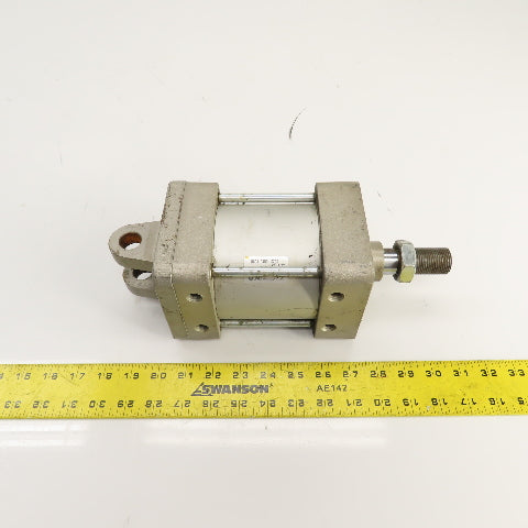 SMC NCDA1D400-0200 Double Acting Air Cylinder 4" Bore 2" Stroke 1" Rod 1/2" NPT