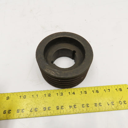 5 Groove 3V Section V-Belt Pulley Taper Lock Bushed 4.500 OD