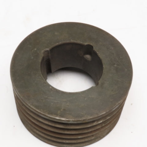 5 Groove 3V Section V-Belt Pulley Taper Lock Bushed 4.500 OD