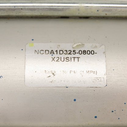 SMC NCDA1D325-0800 Double Acting Air Cylinder 3.25" Bore 8" Stroke 1" Rod