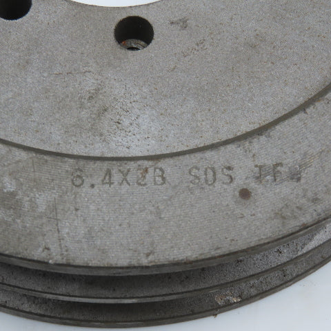 TB Woods 6.4x2B SDS 2 Groove A/B Section V-Belt Pulley SDS Bushed 6.4" OD
