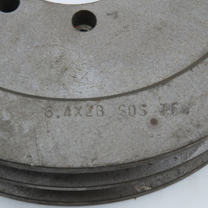 TB Woods 6.4x2B SDS 2 Groove A/B Section V-Belt Pulley SDS Bushed 6.4" OD