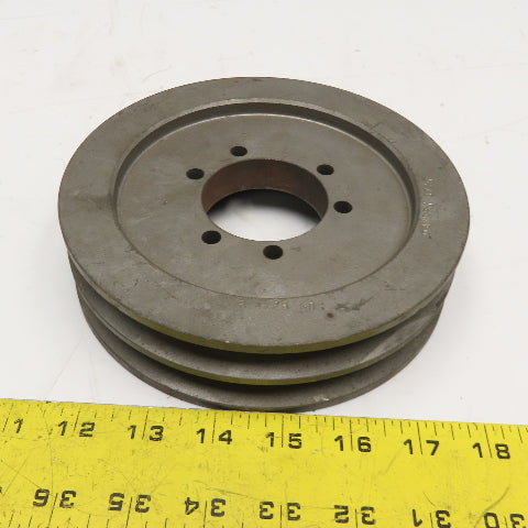 TB Woods 6.4x2B SDS 2 Groove A/B Section V-Belt Pulley SDS Bushed 6.4" OD