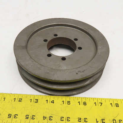 TB Woods 6.4x2B SDS 2 Groove A/B Section V-Belt Pulley SDS Bushed 6.4" OD