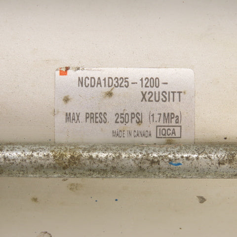SMC NCDA1D325-1200 Double Acting Air Cylinder 3.25" Bore 12" Stroke 1" Rod