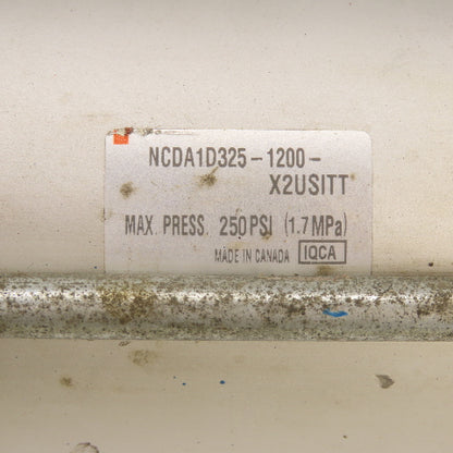 SMC NCDA1D325-1200 Double Acting Air Cylinder 3.25" Bore 12" Stroke 1" Rod
