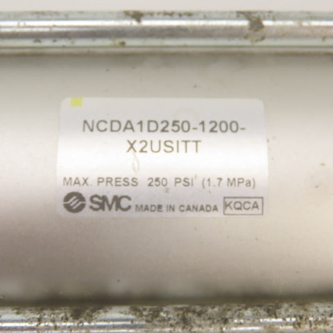 SMC NCDA1D250-1200 Double Acting Air Cylinder 2.50" Bore 12" Stroke 5/8" Rod