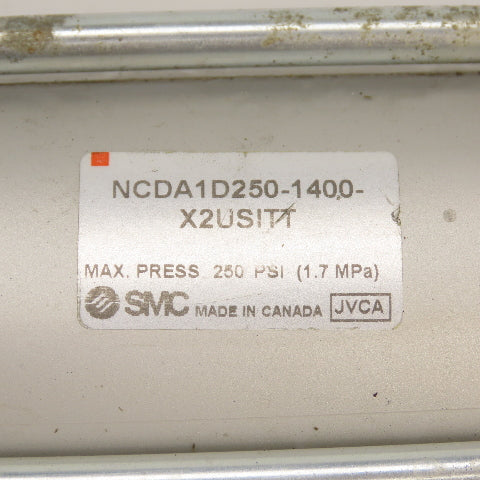 SMC NCDA1D250-1400 Double Acting Air Cylinder 2.50" Bore 14" Stroke 5/8" Rod