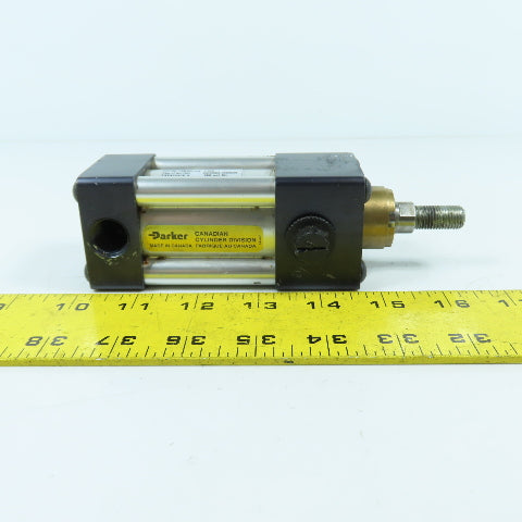 Parker 2MA Double Acting Air Cylinder 1.5" Bore 1" Stroke 5/8" Rod 3/8" NPT