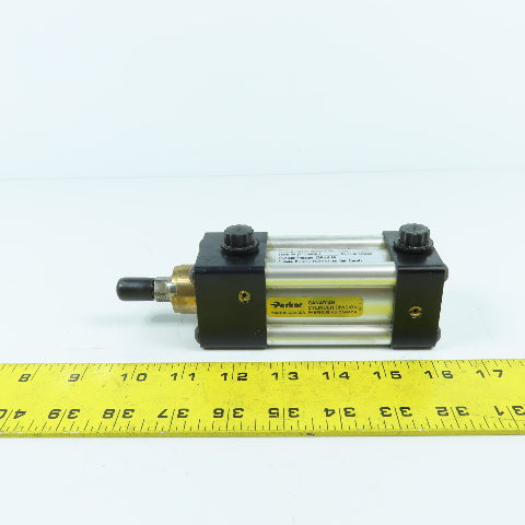 Parker 4MA Double Acting Air Cylinder 1.5" Bore 1.375" Stroke 5/8" Rod 3/8" NPT