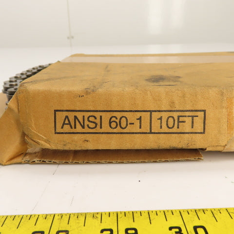 ANSI Standard 60-1 Roller Chain 10' Ft. Long x 3/4" Pitch New