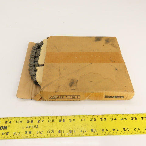 ANSI Standard 60-1 Roller Chain 10' Ft. Long x 3/4" Pitch New