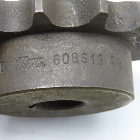 Martin 60BS13 #60 Roller Chain Sprocket 13T 3/4" Bore