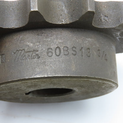 Martin 60BS13 #60 Roller Chain Sprocket 13T 3/4" Bore