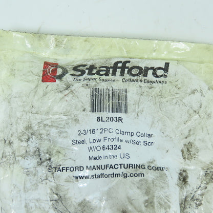 Stafford 8L203R Low Profile 2-Piece Split Clamp Collar W/ Set Screw 2-3/16"