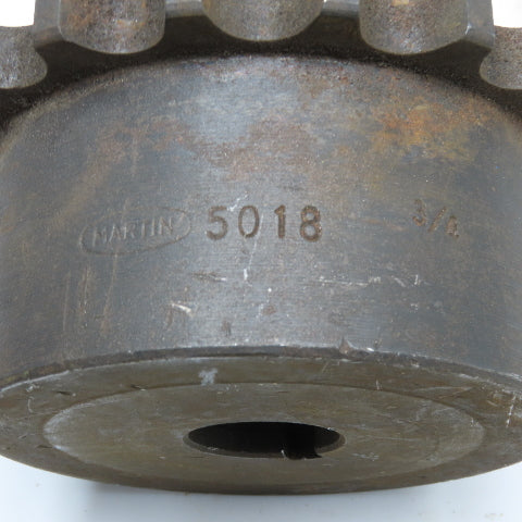 Martin 5018 #50 Chain Coupling Sprocket Hub 18T 3/4" Bore