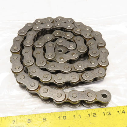 Tsubaki RS80 #80 Single Strand Riveted Roller Chain 5'