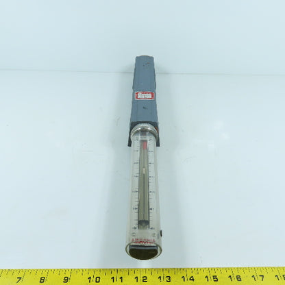 Waukee M-2 Flo-Meter Ammonia Flow Meter 70°F S.G. 0.59 PR. 8 0SIG 3/4" NPT