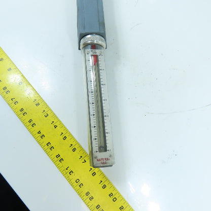 Waukee MV-6 Flo-Meter Gas Flow Meter 80°F SG 0.65 PR. 12 WCG 3/4" NPT