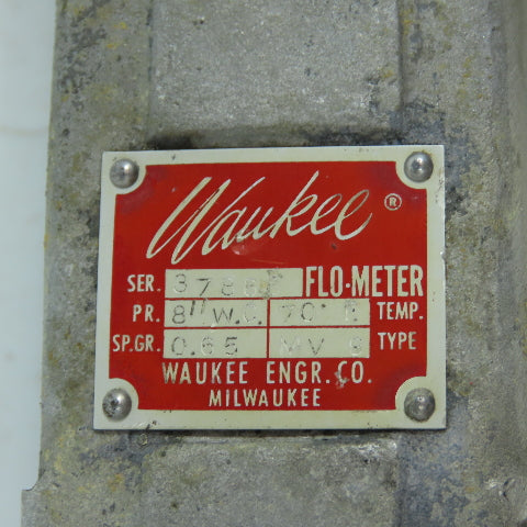 Waukee MV9 Flo-Meter Gas Flow Meter 70°F SPGR 0.65 PR. 8WC 1-1/4"NPT INCOMPLETE