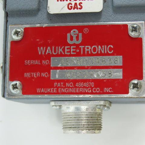 Waukee M-4 Flo-Meter Gas Flow Meter PR 12WCG W/ Waukee-Tronic Controller 1" NPT