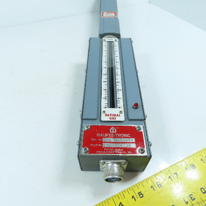 Waukee M-4 Flo-Meter Gas Flow Meter PR 12WCG W/ Waukee-Tronic Controller 1" NPT
