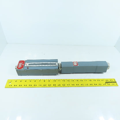 Waukee M-4 Flo-Meter Gas Flow Meter PR 12WCG W/ Waukee-Tronic Controller 1" NPT