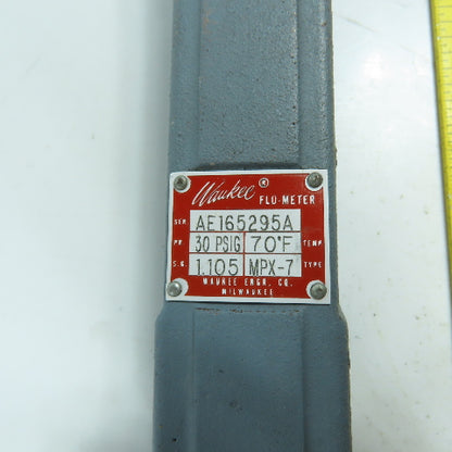 Waukee MPX-7 Flo-Meter Gas Flow Meter PR 30PSIG W/ Waukee-Tronic Controller