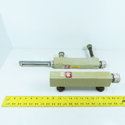 Waukee MVPX-6 Flo-Meter Gas Flow Meter PR 10PSIG 3/4" NPT SG .0695 & 0.782 Lot/2