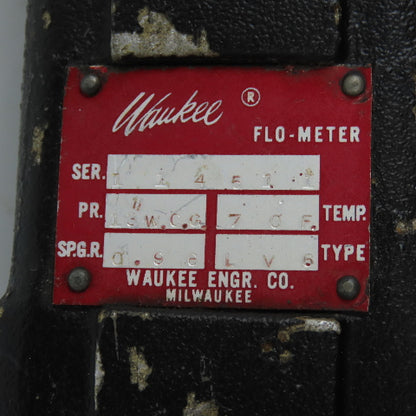 Waukee LV6 Flo-Meter Gas Flow Meter PR 13WCG 2" NPT SPGR 0.96
