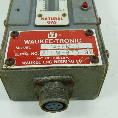 Waukee-Tronic AEFM-S Gas Flow Meter Controller