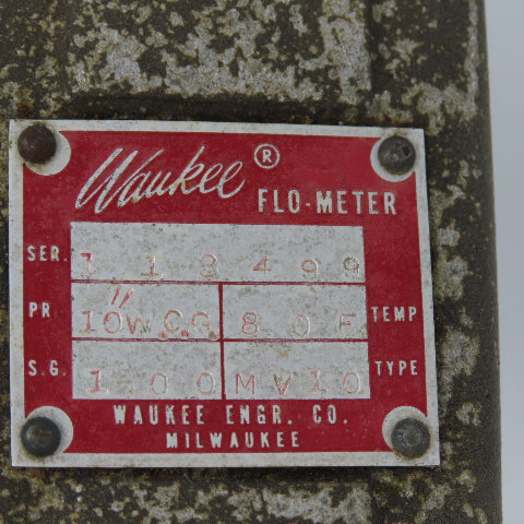 Waukee MV10 Flo-Meter Gas Flow Meter 80°F 10WCG SG 1.00 1-1/4" NPT