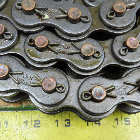 Morse 100 No. 100 Single Strand Cottered Roller Chain 10'