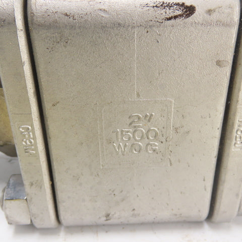2" 1500 WOG CF3M Stainless Steel Ball Valve Socket Weld