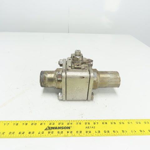 2" 1500 WOG CF3M Stainless Steel Ball Valve Socket Weld