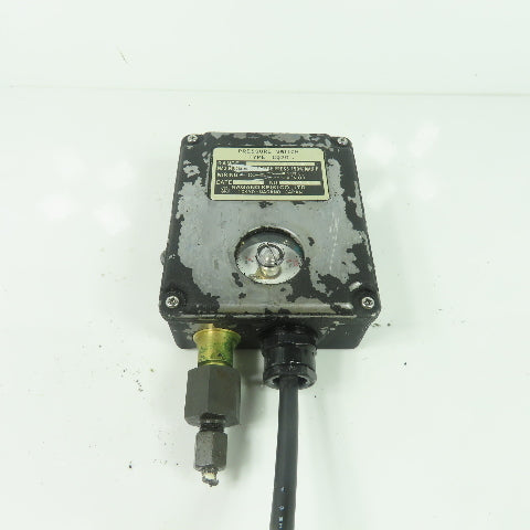 Nagano Keiki Type CQ20 7MPa 1000 PSI Range Pressure Switch
