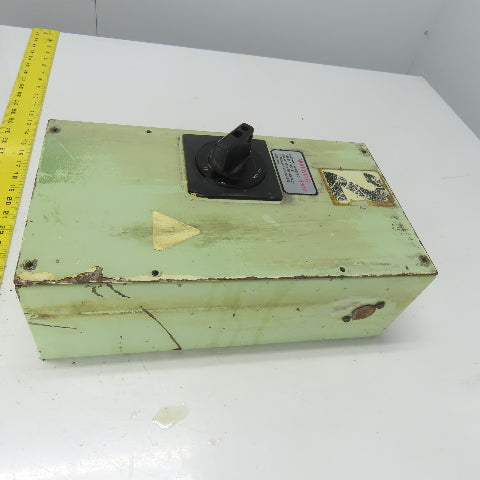 Fuji EA130A 60A Circuit Breaker Disconnect 10kA W/ 15-3/4" x 8-3/4" Enclosure