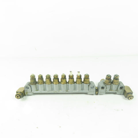 DS8 8-Port Oil Lubricator Distributor Valve W/ DS2 2-Port
