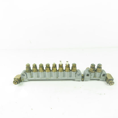 DS8 8-Port Oil Lubricator Distributor Valve W/ DS2 2-Port