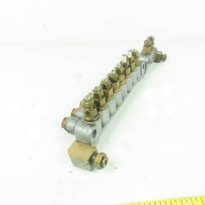DS8 8-Port Oil Lubricator Distributor Valve W/ DS2 2-Port