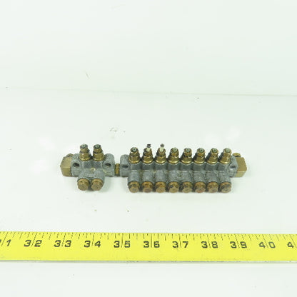 DS8 8-Port Oil Lubricator Distributor Valve W/ DS2 2-Port